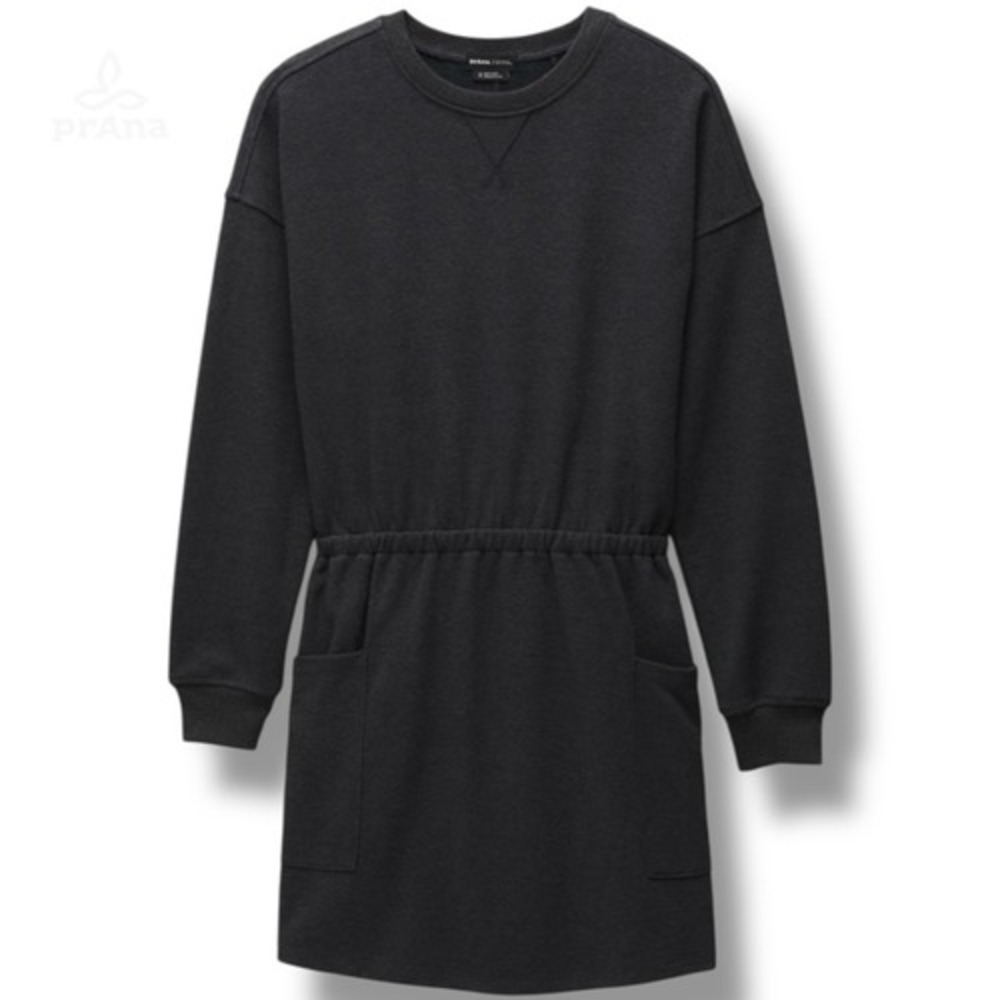 NWT prAna Cozy Up Pocket Dress Women's Size‎ Medium M in Charcoal